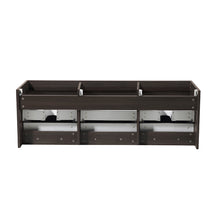 Load image into Gallery viewer, Fresca Mezzo 60&quot; Gray Oak Wall Hung Single Sink Modern Bathroom Cabinet- Fresca