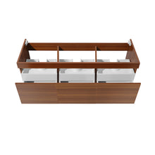 Load image into Gallery viewer, Fresca Mezzo 60&quot; Teak Wall Hung Single Sink Modern Bathroom Cabinet- Fresca