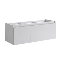 Load image into Gallery viewer, Fresca Mezzo 60&quot; White Wall Hung Single Sink Modern Bathroom Cabinet- Fresca