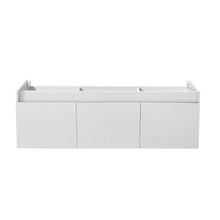 Load image into Gallery viewer, Fresca Mezzo 60&quot; White Wall Hung Single Sink Modern Bathroom Cabinet- Fresca