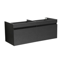 Load image into Gallery viewer, Fresca Mezzo 60&quot; Black Wall Hung Double Sink Modern Bathroom Cabinet- Fresca