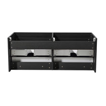 Load image into Gallery viewer, Fresca Mezzo 60&quot; Black Wall Hung Double Sink Modern Bathroom Cabinet- Fresca