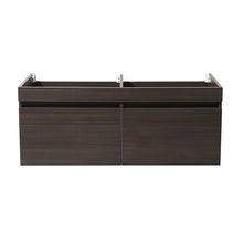 Load image into Gallery viewer, Fresca Mezzo 60&quot; Gray Oak Wall Hung Double Sink Modern Bathroom Cabinet- Fresca