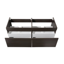 Load image into Gallery viewer, Fresca Mezzo 60&quot; Gray Oak Wall Hung Double Sink Modern Bathroom Cabinet- Fresca