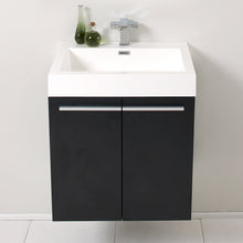 Load image into Gallery viewer, Fresca Alto 23" Black Modern Bathroom Cabinet w/ Integrated Sink- Fresca