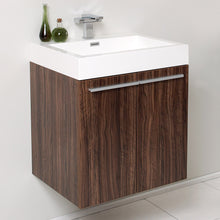 Load image into Gallery viewer, Fresca Alto 23&quot; Walnut Modern Bathroom Cabinet w/ Integrated Sink- Fresca
