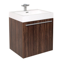 Load image into Gallery viewer, Fresca Alto 23&quot; Walnut Modern Bathroom Cabinet w/ Integrated Sink- Fresca