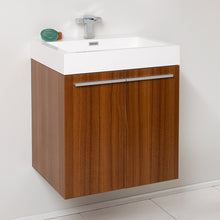 Load image into Gallery viewer, Fresca Alto 23" Teak Modern Bathroom Cabinet w/ Integrated Sink- Fresca