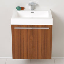 Load image into Gallery viewer, Fresca Alto 23" Teak Modern Bathroom Cabinet w/ Integrated Sink- Fresca
