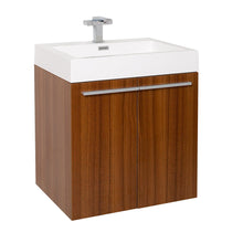 Load image into Gallery viewer, Fresca Alto 23" Teak Modern Bathroom Cabinet w/ Integrated Sink- Fresca