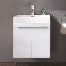 Load image into Gallery viewer, Fresca Alto 23" White Modern Bathroom Cabinet w/ Integrated Sink- Fresca