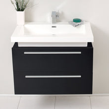 Load image into Gallery viewer, Fresca Medio 32&quot; Black Modern Bathroom Cabinet w/ Vessel Sink- Fresca