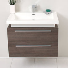 Load image into Gallery viewer, Fresca Medio 32&quot; Gray Oak Modern Bathroom Cabinet w/ Vessel Sink- Fresca