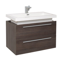 Load image into Gallery viewer, Fresca Medio 32&quot; Gray Oak Modern Bathroom Cabinet w/ Vessel Sink- Fresca