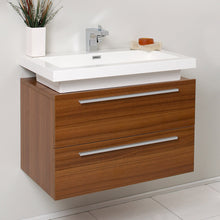Load image into Gallery viewer, Fresca Medio 32&quot; Teak Modern Bathroom Cabinet w/ Vessel Sink- Fresca