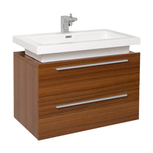 Load image into Gallery viewer, Fresca Medio 32&quot; Teak Modern Bathroom Cabinet w/ Vessel Sink- Fresca