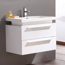 Load image into Gallery viewer, Fresca Medio 32&quot; White Modern Bathroom Cabinet w/ Vessel Sink- Fresca