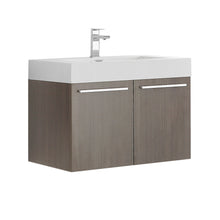Load image into Gallery viewer, Fresca Vista 30&quot; Gray Oak Wall Hung Modern Bathroom Cabinet w/ Integrated Sink- Fresca