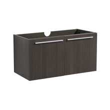 Load image into Gallery viewer, Fresca Vista 30&quot; Gray Oak Wall Hung Modern Bathroom Cabinet- Fresca