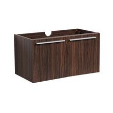 Load image into Gallery viewer, Fresca Vista 30&quot; Walnut Wall Hung Modern Bathroom Cabinet- Fresca