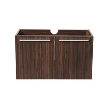 Load image into Gallery viewer, Fresca Vista 30&quot; Walnut Wall Hung Modern Bathroom Cabinet- Fresca