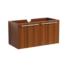 Load image into Gallery viewer, Fresca Vista 30&quot; Teak Wall Hung Modern Bathroom Cabinet- Fresca
