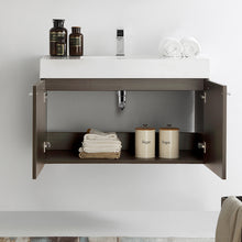 Load image into Gallery viewer, Fresca Vista 36&quot; Gray Oak Modern Bathroom Cabinet w/ Integrated Sink- Fresca