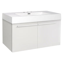 Load image into Gallery viewer, Fresca Vista 36" White Modern Bathroom Base Cabinet w/ Integrated Sink- Fresca