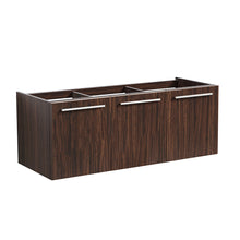 Load image into Gallery viewer, Fresca Vista 48&quot; Walnut Wall Hung Modern Bathroom Cabinet- Fresca