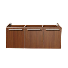 Load image into Gallery viewer, Fresca Vista 48&quot; Teak Wall Hung Modern Bathroom Cabinet- Fresca