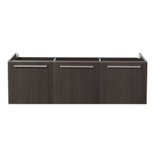 Load image into Gallery viewer, Fresca Vista 60&quot; Gray Oak Wall Hung Single Sink Modern Bathroom Cabinet- Fresca