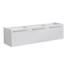 Load image into Gallery viewer, Fresca Vista 60&quot; White Wall Hung Single Sink Modern Bathroom Cabinet- Fresca