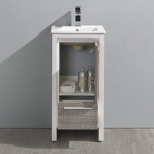 Load image into Gallery viewer, Fresca Allier Rio 16" Ash Gray Modern Bathroom Cabinet w/ Sink- Fresca