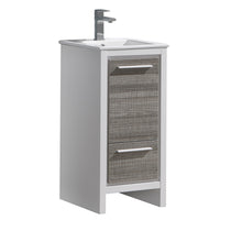 Load image into Gallery viewer, Fresca Allier Rio 16" Ash Gray Modern Bathroom Cabinet w/ Sink- Fresca
