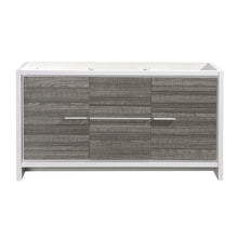 Load image into Gallery viewer, Fresca Allier Rio 60&quot; Ash Gray Single Sink Modern Bathroom Cabinet- Fresca