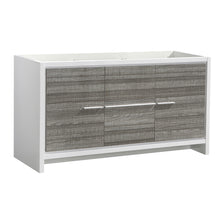 Load image into Gallery viewer, Fresca Allier Rio 60&quot; Ash Gray Double Sink Modern Bathroom Cabinet- Fresca