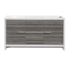 Load image into Gallery viewer, Fresca Allier Rio 60&quot; Ash Gray Double Sink Modern Bathroom Cabinet- Fresca