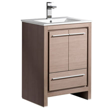 Load image into Gallery viewer, Fresca Allier 24&quot; Gray Oak Modern Bathroom Cabinet w/ Sink- Fresca