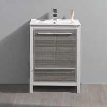 Load image into Gallery viewer, Fresca Allier Rio 24&quot; Ash Gray Modern Bathroom Cabinet w/ Sink- Fresca