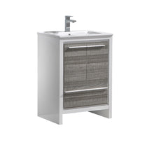 Load image into Gallery viewer, Fresca Allier Rio 24&quot; Ash Gray Modern Bathroom Cabinet w/ Sink- Fresca