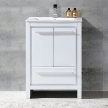 Load image into Gallery viewer, Fresca Allier 24&quot; White Modern Bathroom Cabinet w/ Sink- Fresca