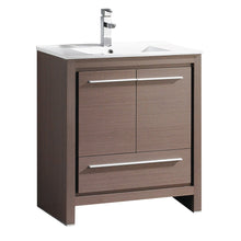 Load image into Gallery viewer, Fresca Allier 30&quot; Gray Oak Modern Bathroom Cabinet w/ Sink- Fresca