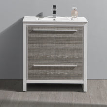 Load image into Gallery viewer, Fresca Allier Rio 30&quot; Ash Gray Modern Bathroom Cabinet w/ Sink- Fresca