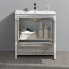 Load image into Gallery viewer, Fresca Allier Rio 30&quot; Ash Gray Modern Bathroom Cabinet w/ Sink- Fresca