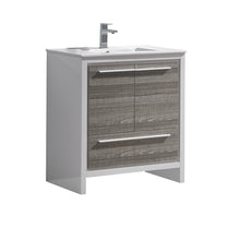 Load image into Gallery viewer, Fresca Allier Rio 30&quot; Ash Gray Modern Bathroom Cabinet w/ Sink- Fresca