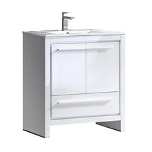 Load image into Gallery viewer, Fresca Allier 30&quot; White Modern Bathroom Cabinet w/ Sink- Fresca