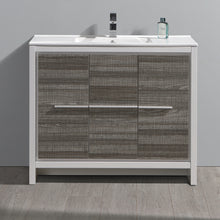 Load image into Gallery viewer, Fresca Allier Rio 40&quot; Ash Gray Modern Bathroom Cabinet w/ Sink- Fresca
