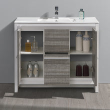 Load image into Gallery viewer, Fresca Allier Rio 40&quot; Ash Gray Modern Bathroom Cabinet w/ Sink- Fresca