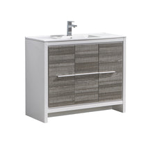 Load image into Gallery viewer, Fresca Allier Rio 40&quot; Ash Gray Modern Bathroom Cabinet w/ Sink- Fresca
