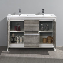 Load image into Gallery viewer, Fresca Allier Rio 48&quot; Ash Gray Double Sink Modern Bathroom Vanity w/ Sink- Fresca